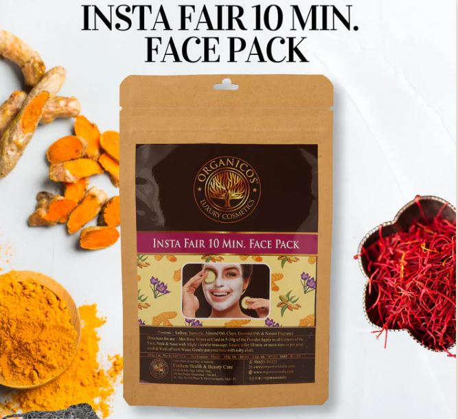 Insta Fair 10 MIN. Face pack